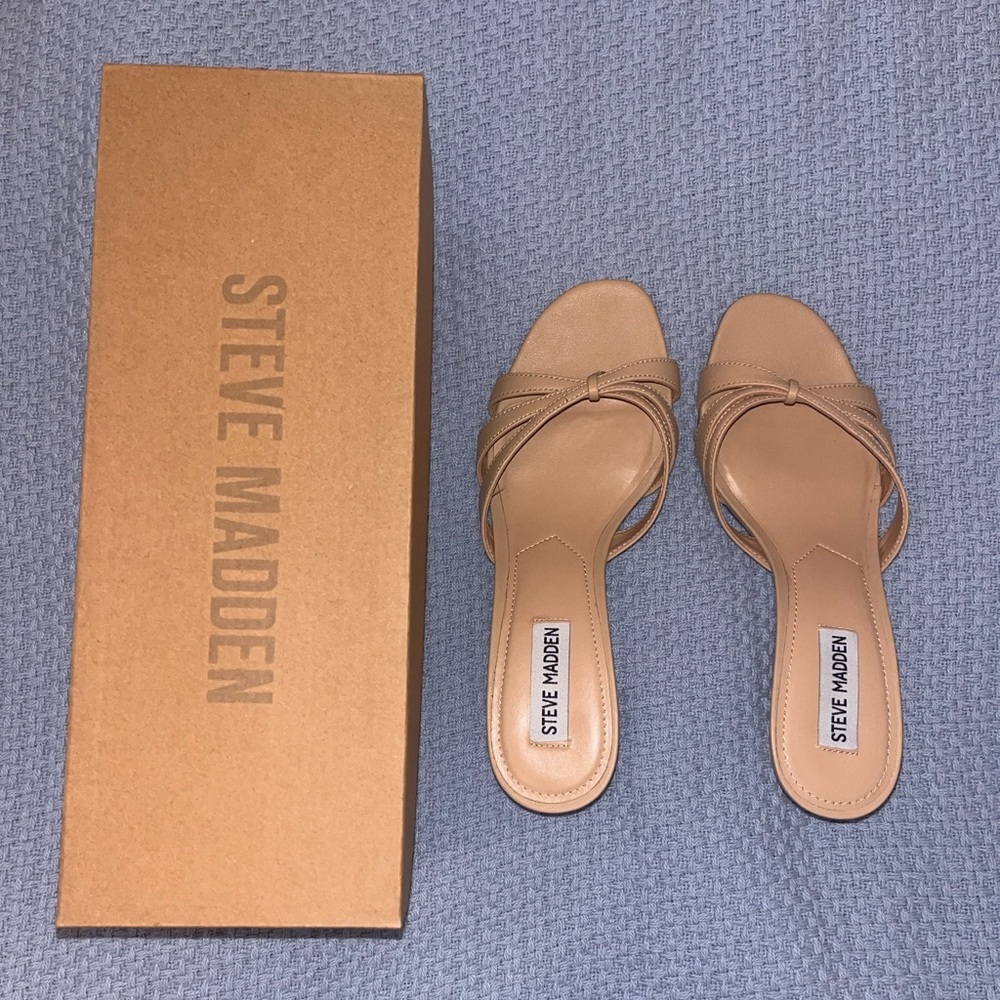 Steve Madden Cary Tan Leather Heel